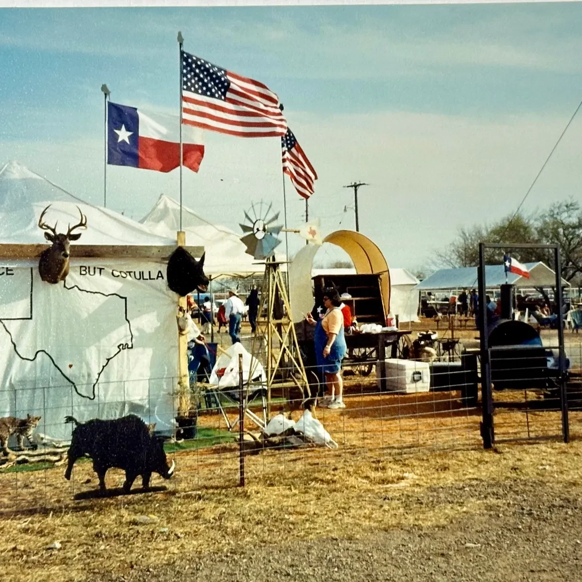 Decorated cook-off camp from the La Salle County Fair archives